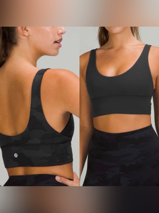 lululemon athletica Other - Lululemon Align Reversible Bra Light Support A/B Cup Black & Heritage 365 Camo 8